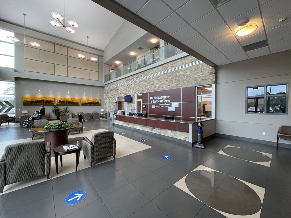Andrew Hillman. The Medical Center of Southeast Texas, Beaumont Campus lobby. Former Victory Medical Center Beaumont.