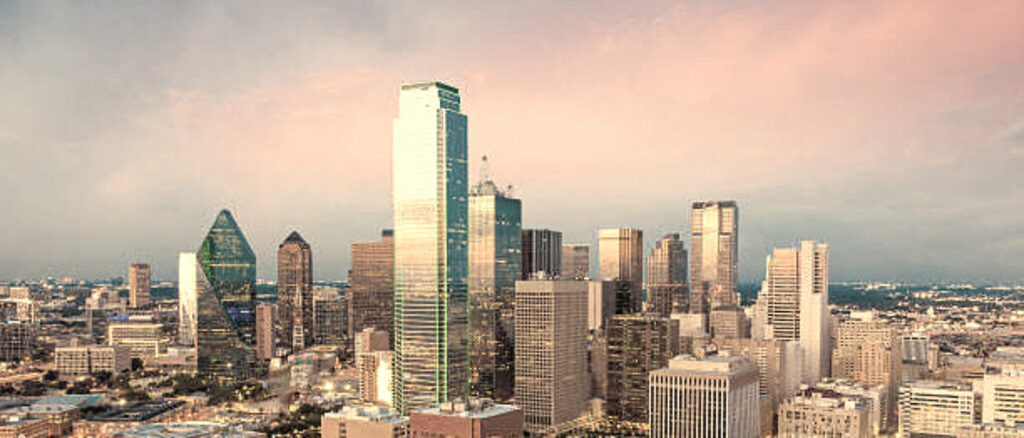 Dallas skyline at dusk